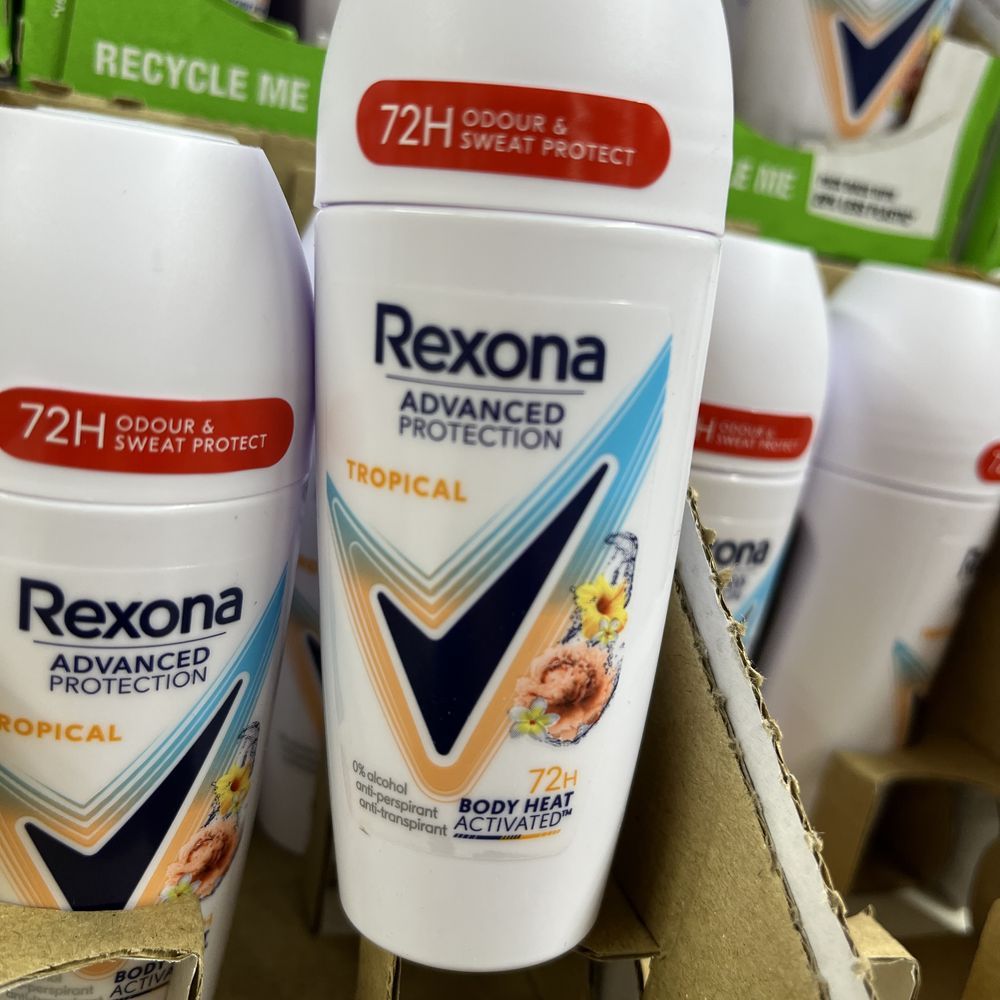 Rexona 舒耐止汗走珠橙色热带款 · 西班牙超市实拍